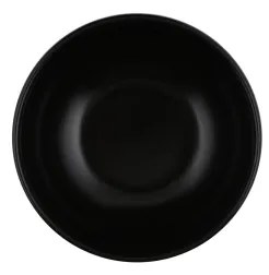 12-dielna jedálenská súprava – čierna, z kameniny