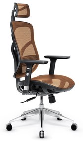 Ergonomické kreslo Diablo V-Basic, čierno-oranžové