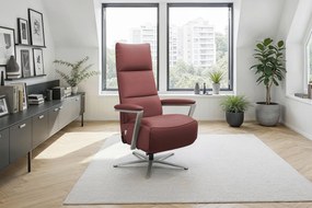 XXXLutz RELAXAČNÉ KRESLO, koža, červenohnedá Sit & More - Online Only obývacie izby - 00014402876Y