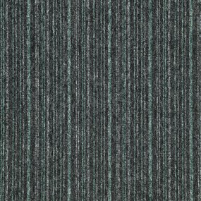 Balta, Kobercový štvorec Sonar Lines 4577 zelenočierny 50 x 50 cm, chodba / predsieň