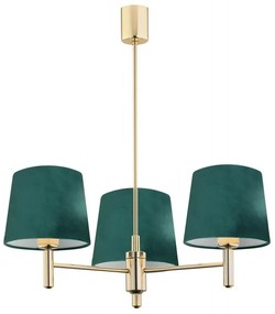 Argon 6192 - Luster na tyči PONTE 3xE27/15W/230V zelená/mosadz