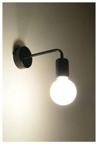 Čierne nástenné svietidlo Nice Lamps Donato