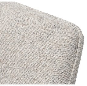 Svetlosivé čalúnené jedálenské kreslo s podrúčkami Alma – Unique Furniture