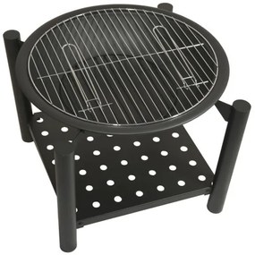 Prenosné ohnisko na drevo s roštom 48 cm