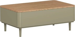 Konferenčný stolík Elivo 100 cm na nožičkách - eukalyptus / dub baltic dune