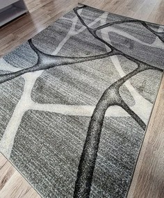 HU Sivý abstraktný koberec Rio 815A-D.grey-L.grey Rozmer: 60x100 cm