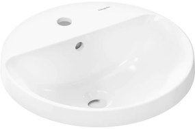 HANSGROHE Xuniva S okrúhle zápustné umývadlo s otvorom, s prepadom, priemer 450 mm, biela, 60159450
