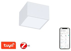 IMMAX NEO Inteligentné stropné osvetlenie CANTO, 12W, teplá biela-studená biela, 15x15cm, hranaté, biele