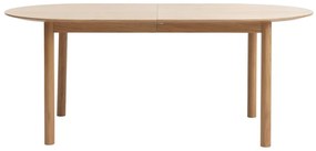 Rozkladací jedálenský stôl s doskou v dubovom dekore v prírodnej farbe 100x190 cm Gallina – Unique Furniture