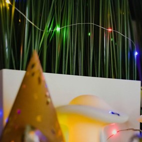 DECOLED Svetelná reťaz LED na batérie, farebná, 20 diód, 2,3 m