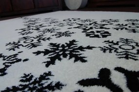 Koberec XMAS - F792 krém/čierny