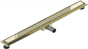 Mexen Flat nerezový sprchový žľab 100 cm (2v1) - vzor M13 , zlatá, 1510100-15