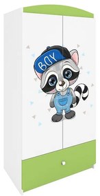 Skriňa Babydreams zelená – Medvedík čistotný