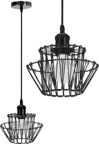 Toolight - Závesné svietidlo 36cm E27 60W APP941-1CP, čierna, OSW-05663