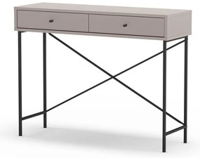 Sivobéžový konzolový stolík 35x110 cm Titan – Marckeric