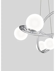 Wofi 7014-807 - LED Luster na lanku NANCY 8xG9/3,5W/230V lesklý chróm