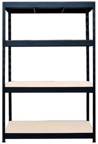 Regál kovový skladovací Nero III 180x160x60 cm - 4 políc/300 kg