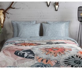 Sivé flanelové obliečky na jednolôžko 140x200 cm Ralvira – HIP