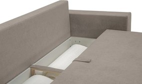 Pohovka rozkladacia na lôžko Genf, béžová látka