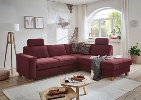 XXXLutz ROHOVÁ SEDAČKA, textil, tmavočervená Sit & More - Sedačky - 000144005813