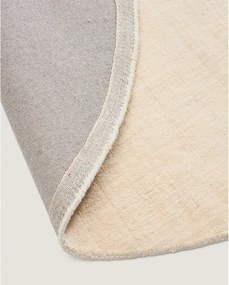 Krémový okrúhly koberec ø 200 cm Empuries – Kave Home