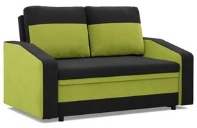 Pohovka ORION čierna / limetková