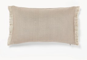 Ľanový poťah na vankúš so strapcami Luana