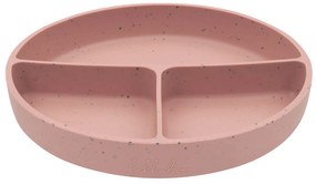 Tanier delený s prísavkou Platinum Silicone Blush