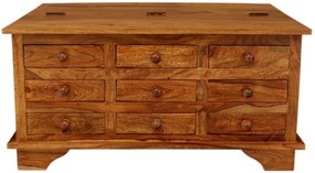 furniture-nabytek.cz - Drevený stôl konferenčný s 9 zásuvkami 90x60x45