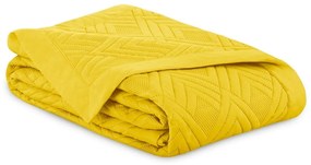 AmeliaHome Prehoz na posteľ Ophelia žltá, 220 x 240 cm