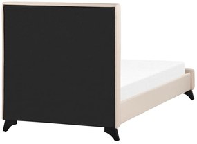 Jednolôžková posteľ 90 cm AMBRE (s roštom) (béžová). Vlastná spoľahlivá doprava až k Vám domov. 1007083