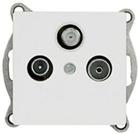 Zásuvka RTV-SAT MEDIUM white 17839