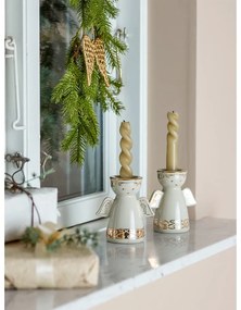 Kameninové svietniky v súprave na čajovú sviečku 2 ks Faella – Bloomingville