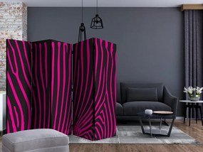 Artgeist Paraván - Zebra pattern (violet) [Room Dividers]