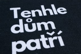 Mercury Flooring, Rohožka Tento dom patrí banke 40x60 cm, 40x60, čierna