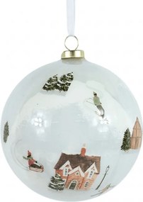 Vianočná ozdoba WINTERLY 8 cm, biela