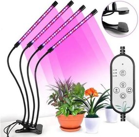 LED Stmievateľná stolná lampa s klipom na pestovanie rastlín LED/15W/5V