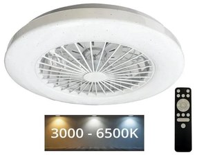 NEDES LED Stropné svietidlo s ventilátorom STAR LED/48W/230V + diaľkové ovládanie ND3665