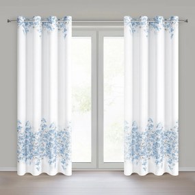 ZÁVES NA KRÚŽKOCH NOA 140X250 CM KVETY