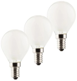 LED žiarovka E14 3W 2 700K Set 3 kusov 470lm matná