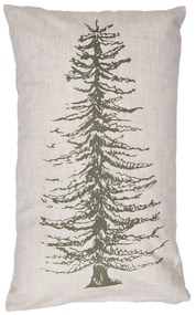 Béžová obliečka na vankúš so stromčekmi Natural Pine Trees - 30*50cm
