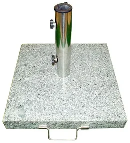 Garthen 1502 Stojan na slnečník - žula / nerezová oceľ, 50 kg