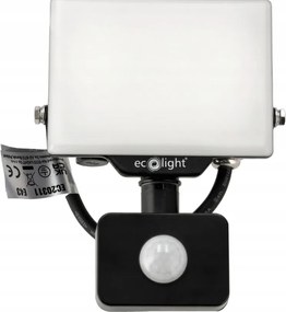 LED reflektor IP65 - 20W - 1800lm s pohybovým senzorom - neutrálna farba