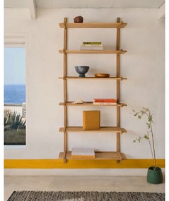 Modulárny policový systém z dubového dreva v prírodnej farbe 90x202 cm Sitra – Kave Home