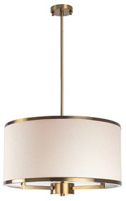 Závesné svietidlo Way III retro zlatá/béžová