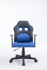 Detská kancelárska stolička Alora čierna/modrá | BIANO