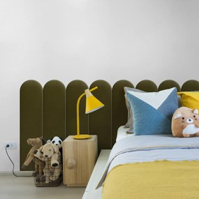 Zástena za posteľ - Oblúk - 20x80cm Farba: Khaki, Rozmer: 20x80