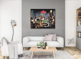 Gario Maľovanie podľa čísel Psie poker Rozmery: 40 x 30 cm, Rámovanie: S vnútorným rámom