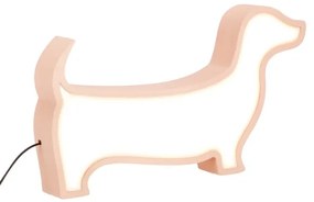 LED detská stolová lampa DOG LED/12W/230V ružová