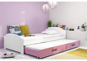 Výsuvná detská posteľ LILI biela 200x90 cm Zelená